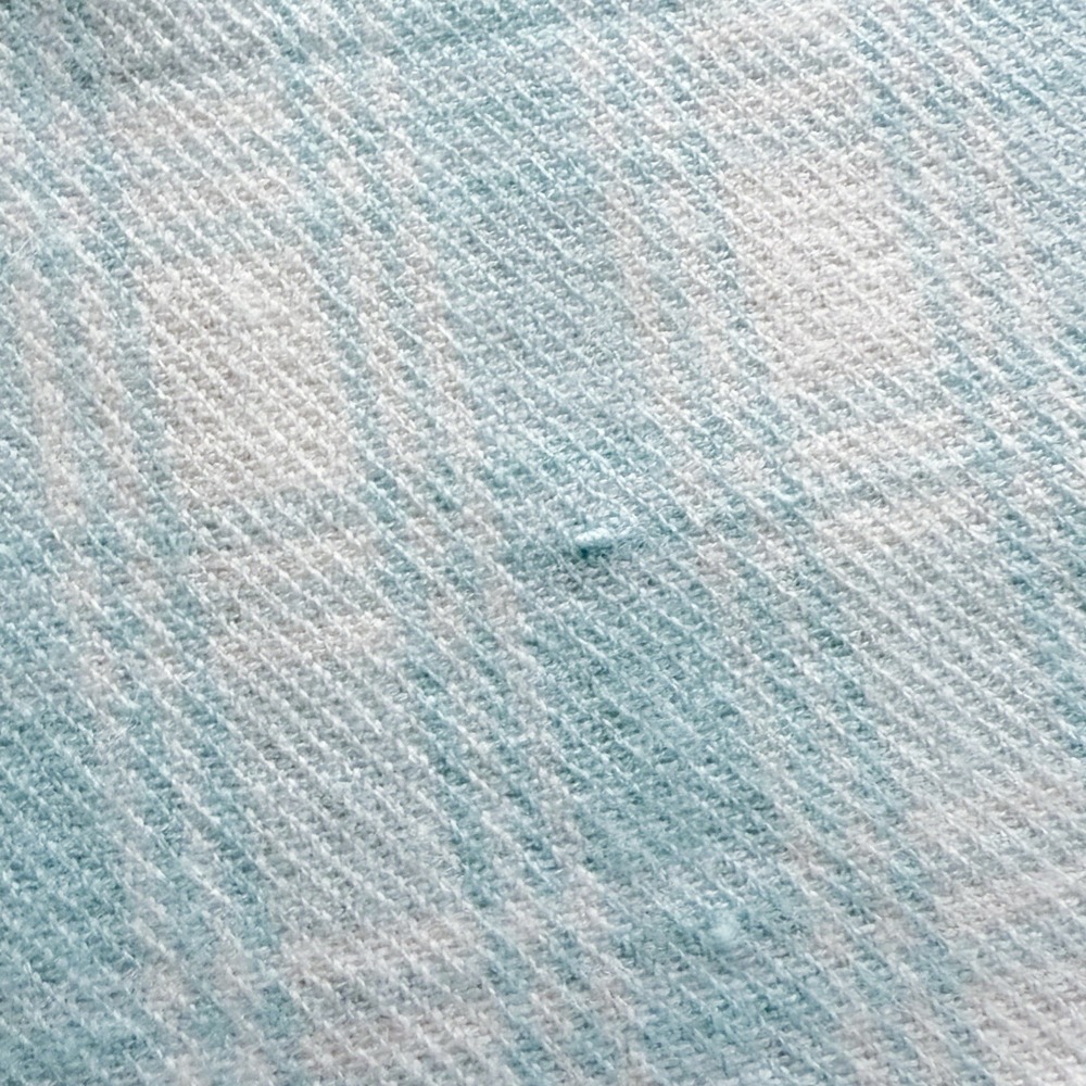 GiGi Knits Vintage 80s 90s Blue Plaid Baby Receiving Blanket NOS Acrylic NWOT - Picture 8 of 9